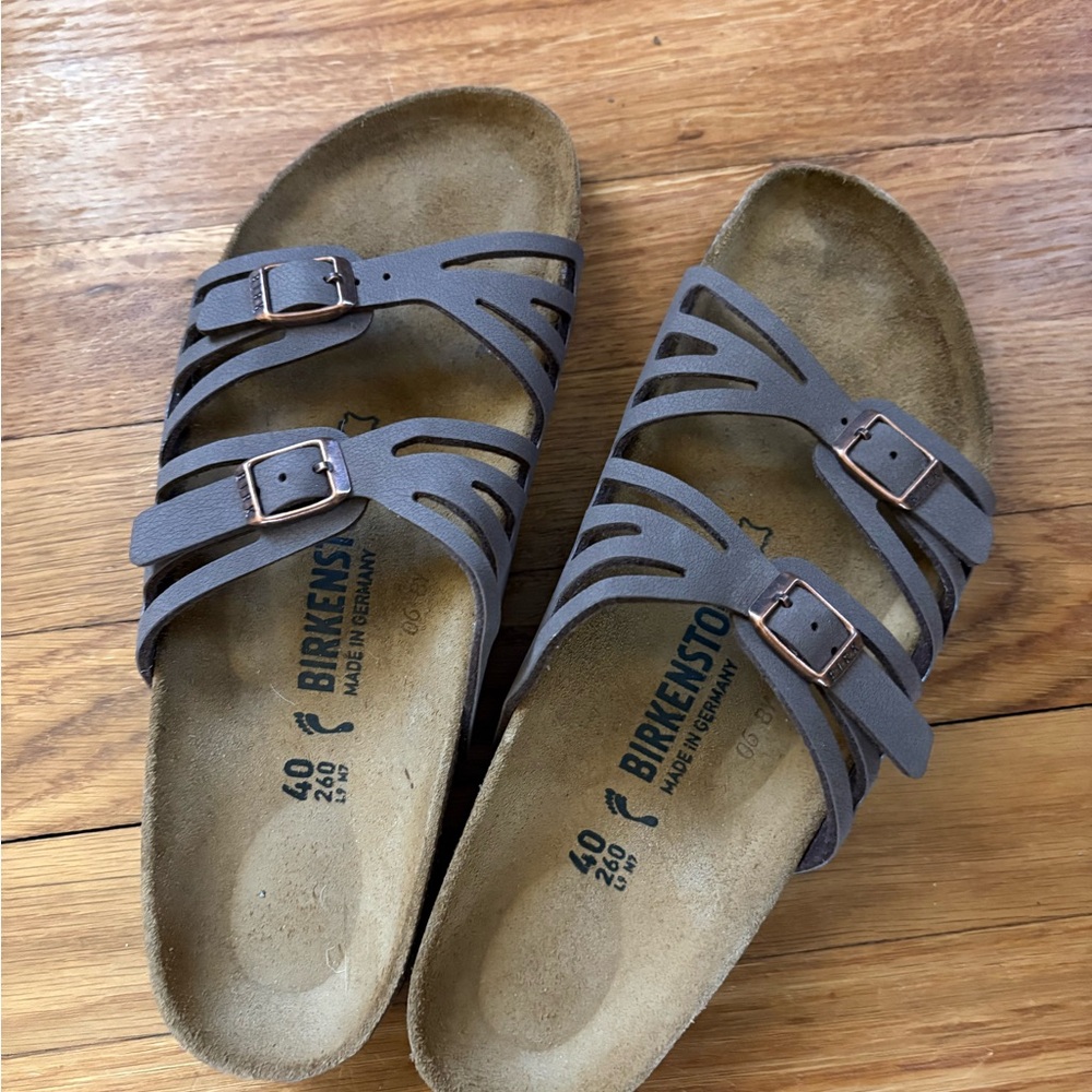 Birkenstock Granada Strappy Cork Footbed Sandals size 40